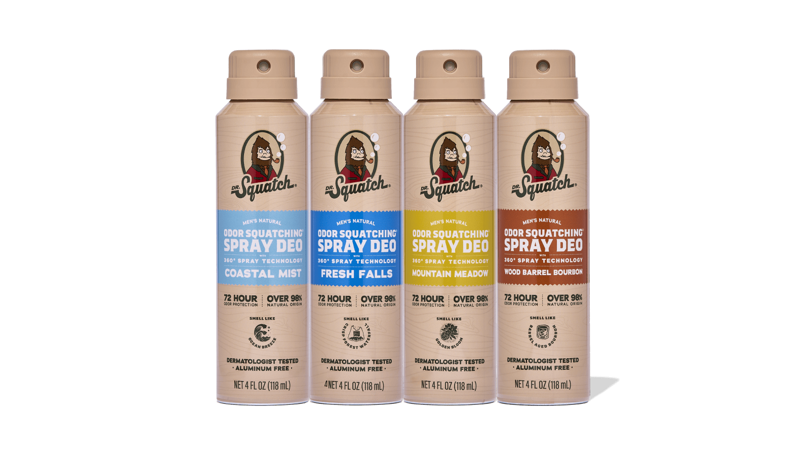 Spray Deodorant 4-Pack D2
