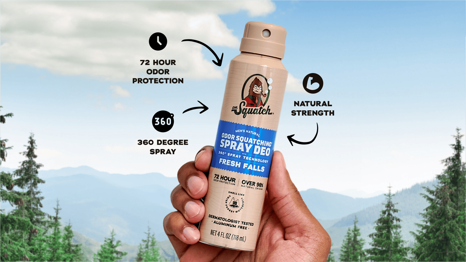 Spray Deodorant 4-Pack D2