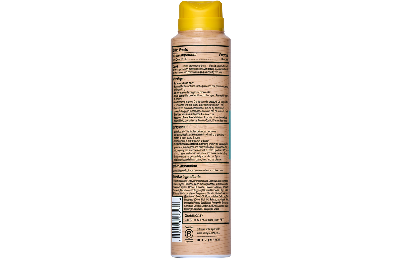 Spray Sunscreen | SPF 30 UVA/UVB Protection | Non-Greasy Mineral Sunscreen for Men A2