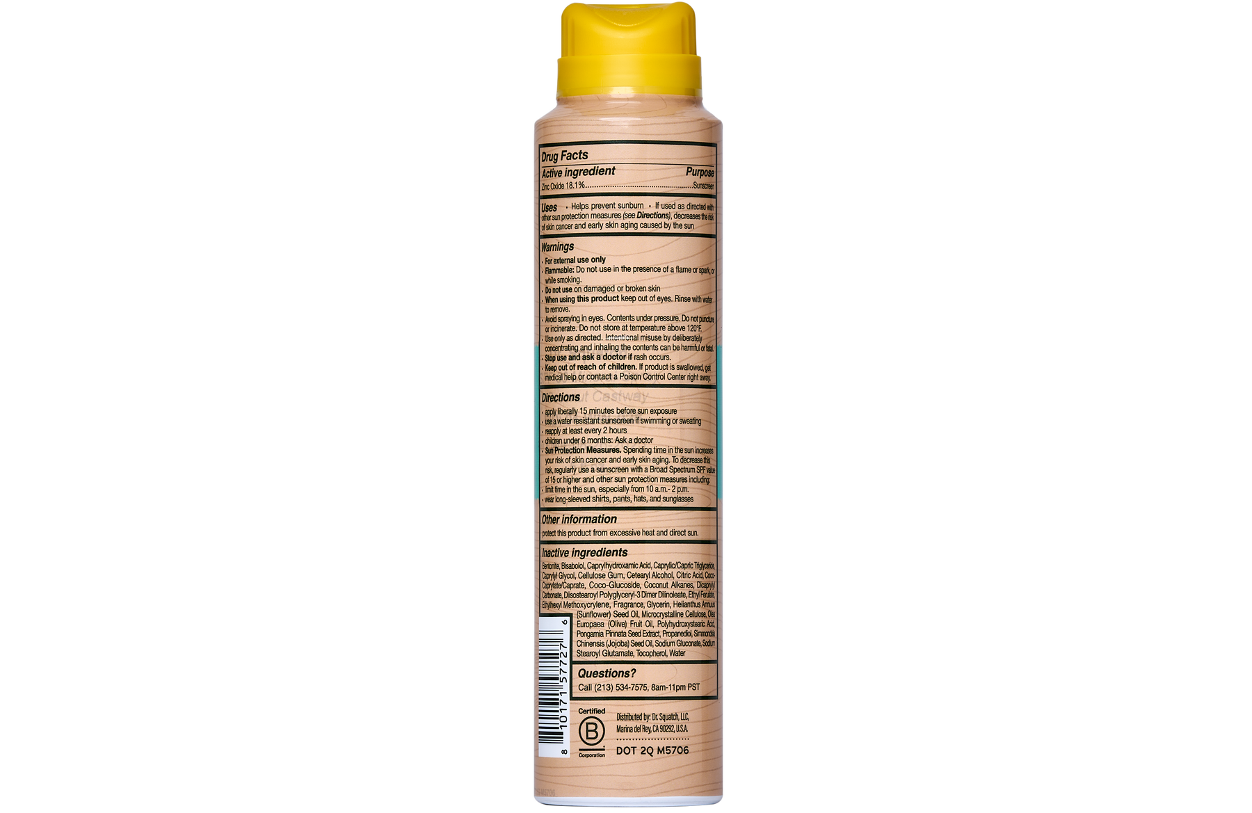 Spray Sunscreen | SPF 30 UVA/UVB Protection | Non-Greasy Mineral Sunscreen for Men A2