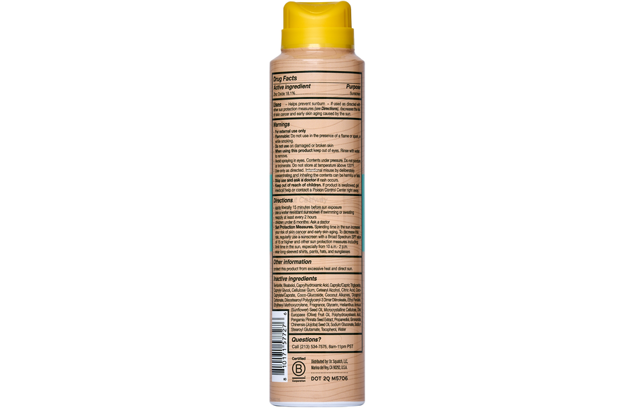 Spray Sunscreen | SPF 30 UVA/UVB Protection | Non-Greasy Mineral Sunscreen for Men A2