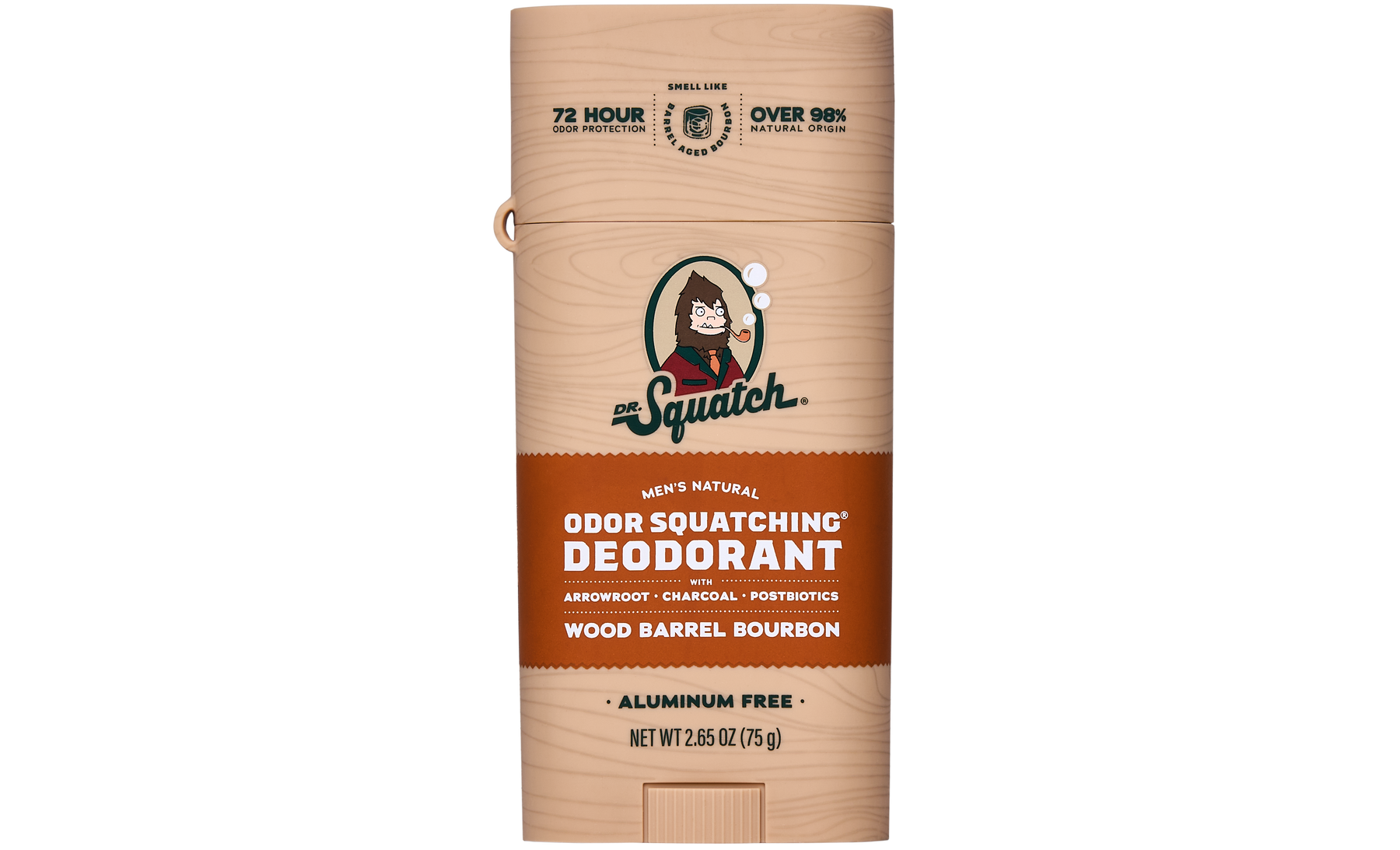 Wood Barrel Bourbon Deo Flask K6
