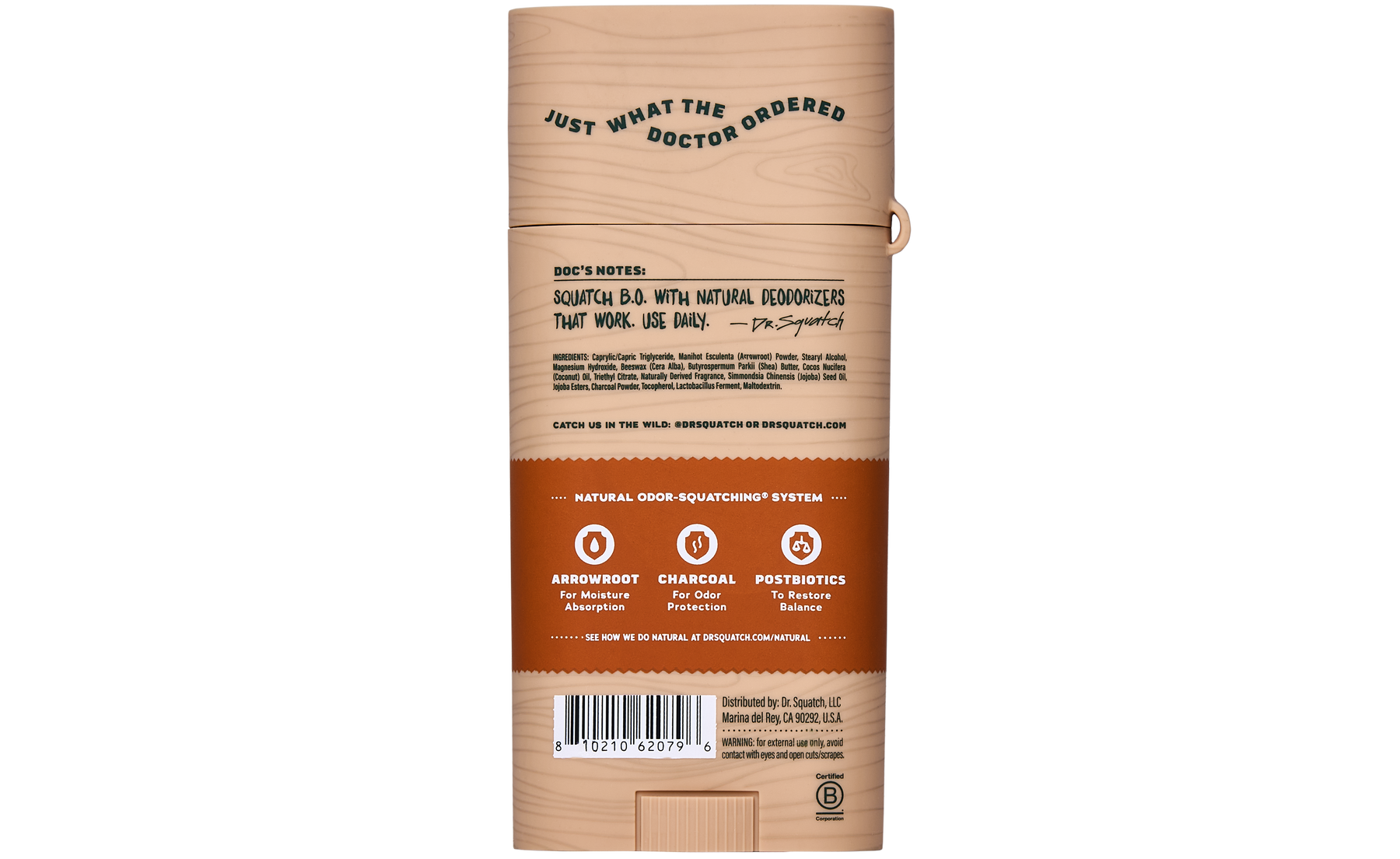 Wood Barrel Bourbon Deo Flask K6