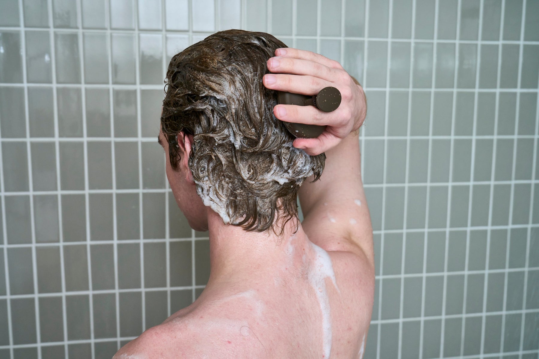 Hair Care Kit + Free Scalp Scrubber | Full & Thick Shampoo | Moisturizing Conditioner | Natural Products for Men A8