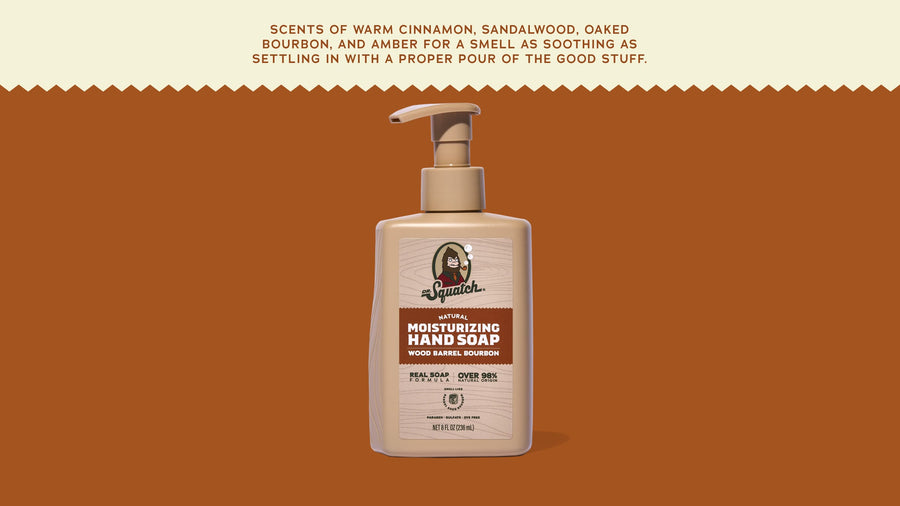 Wood Barrel Bourbon Hand Soap Z8