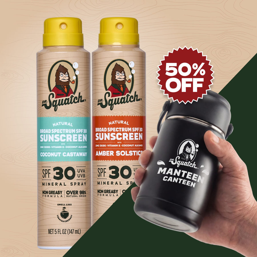 2-Pack Sunscreen + Manteen Canteen L8