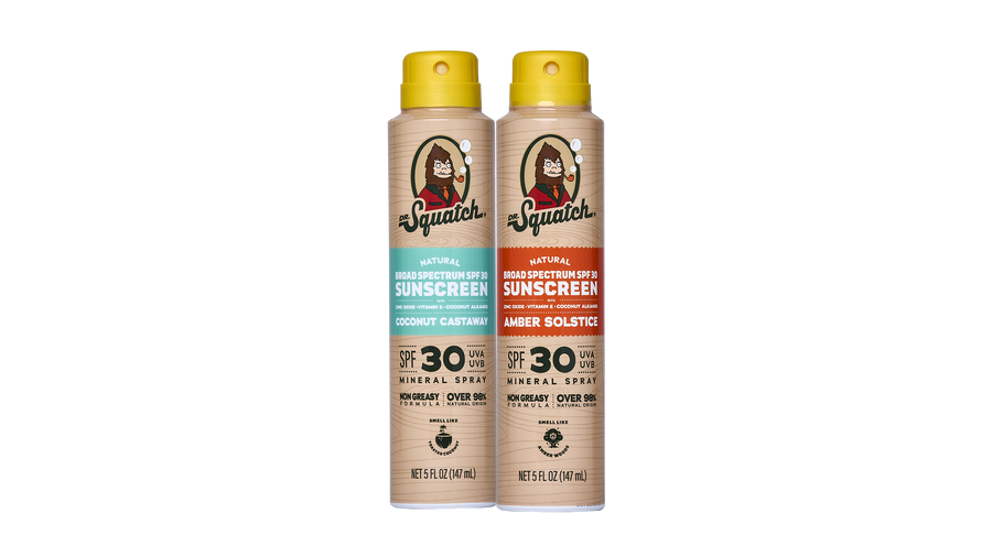 Spray Sunscreen 2-Pack | SPF 30 UVA/UVB Protection | Non-Greasy Mineral Sunscreen for Men R0