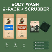 Body Wash 2-Pack + Scrubber B7