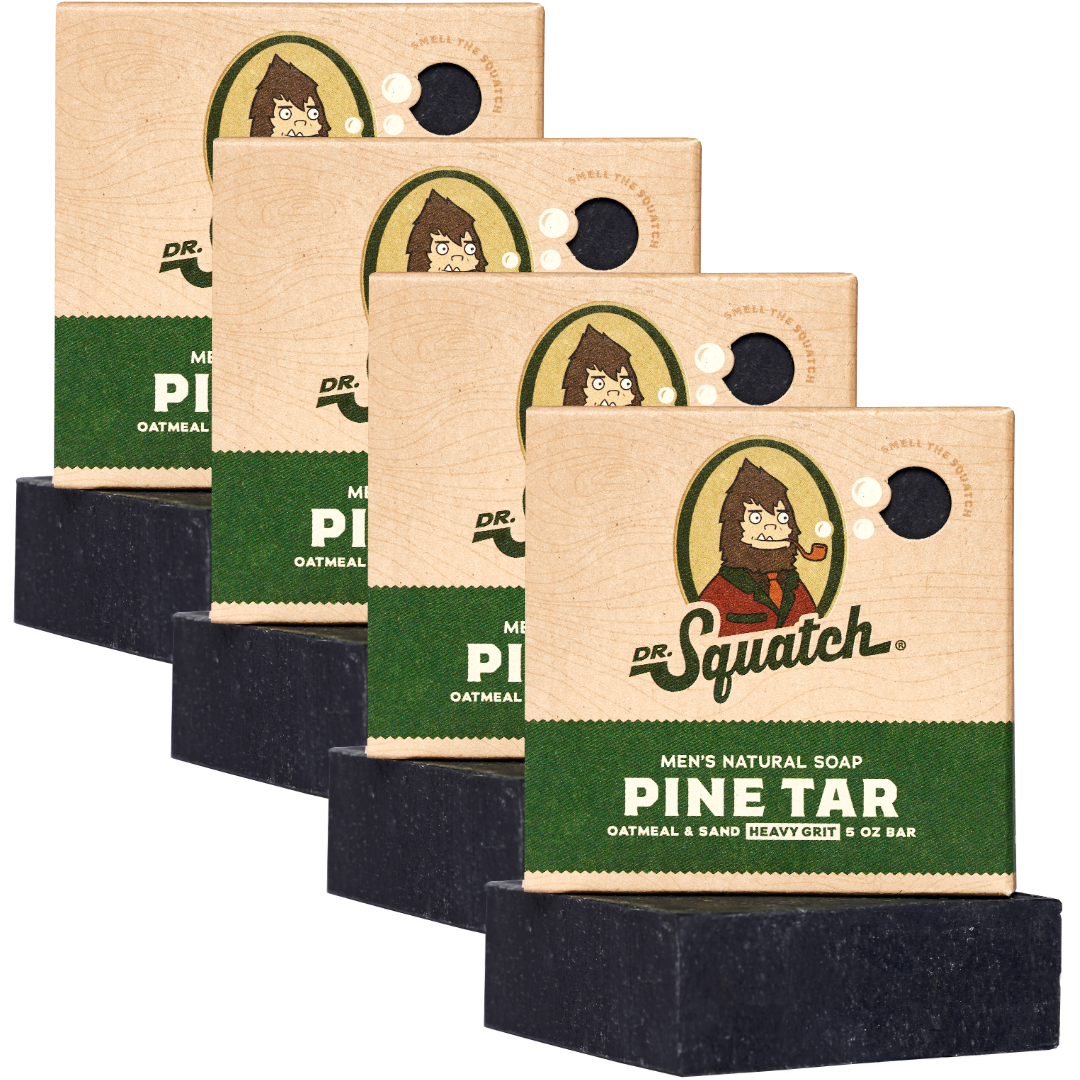 4-Pack Pine Tar Natural Bar Soap K9