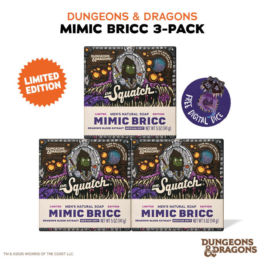 Dungeons & Dragons Mimic Bricc 3-Pack - Exclusive Limited Edition Bar Soap F7