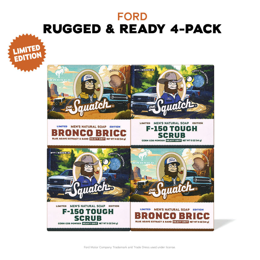 Ford Rugged & Ready 4-Pack - Exclusive Limited Edition Bar Soap L6