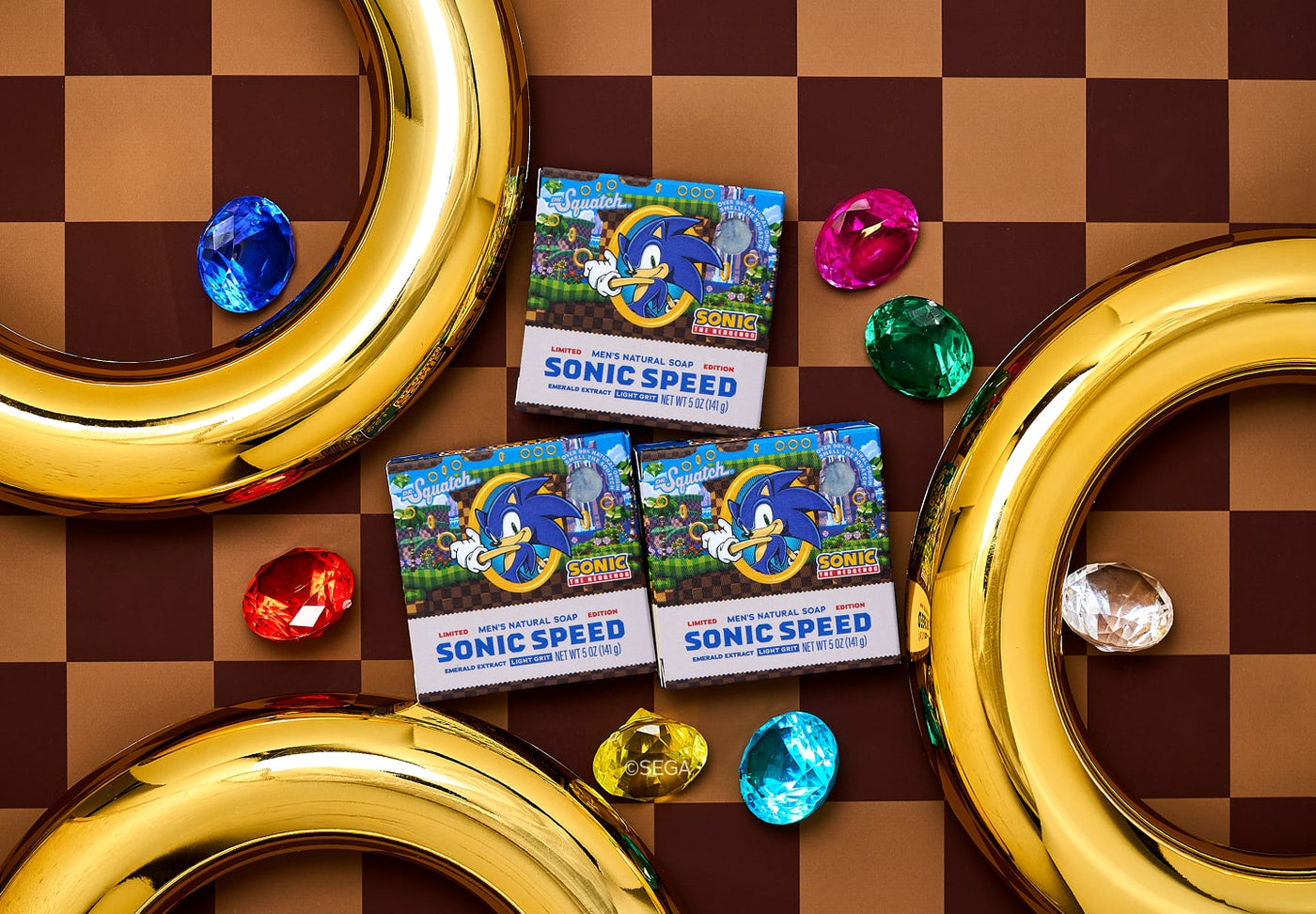 Sonic Speed Super Pack - Exclusive Limited Edition Bar Soap and Deodorant Bundle N3